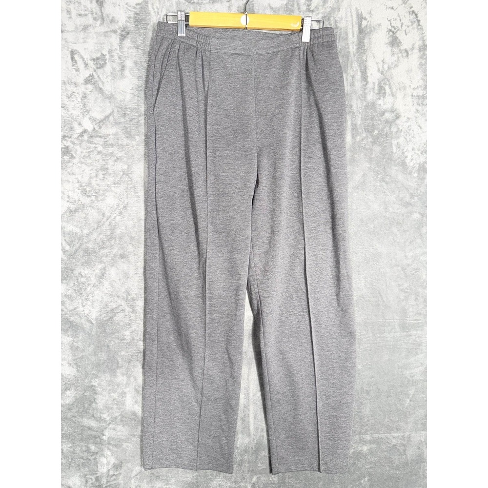 C.D. Daniels Womens Pull On Pants Large Gray Polyester Rayon NWT